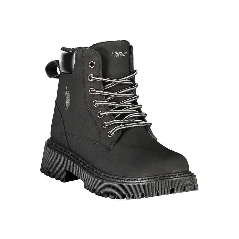 U.S. POLO ASSN. Black Polyurethane Women's Boot