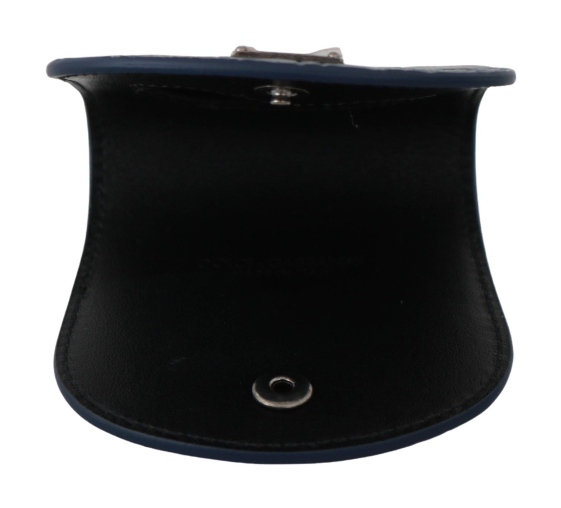 Dolce & Gabbana Blauw Lederen Houder Zakcondoomhoesje