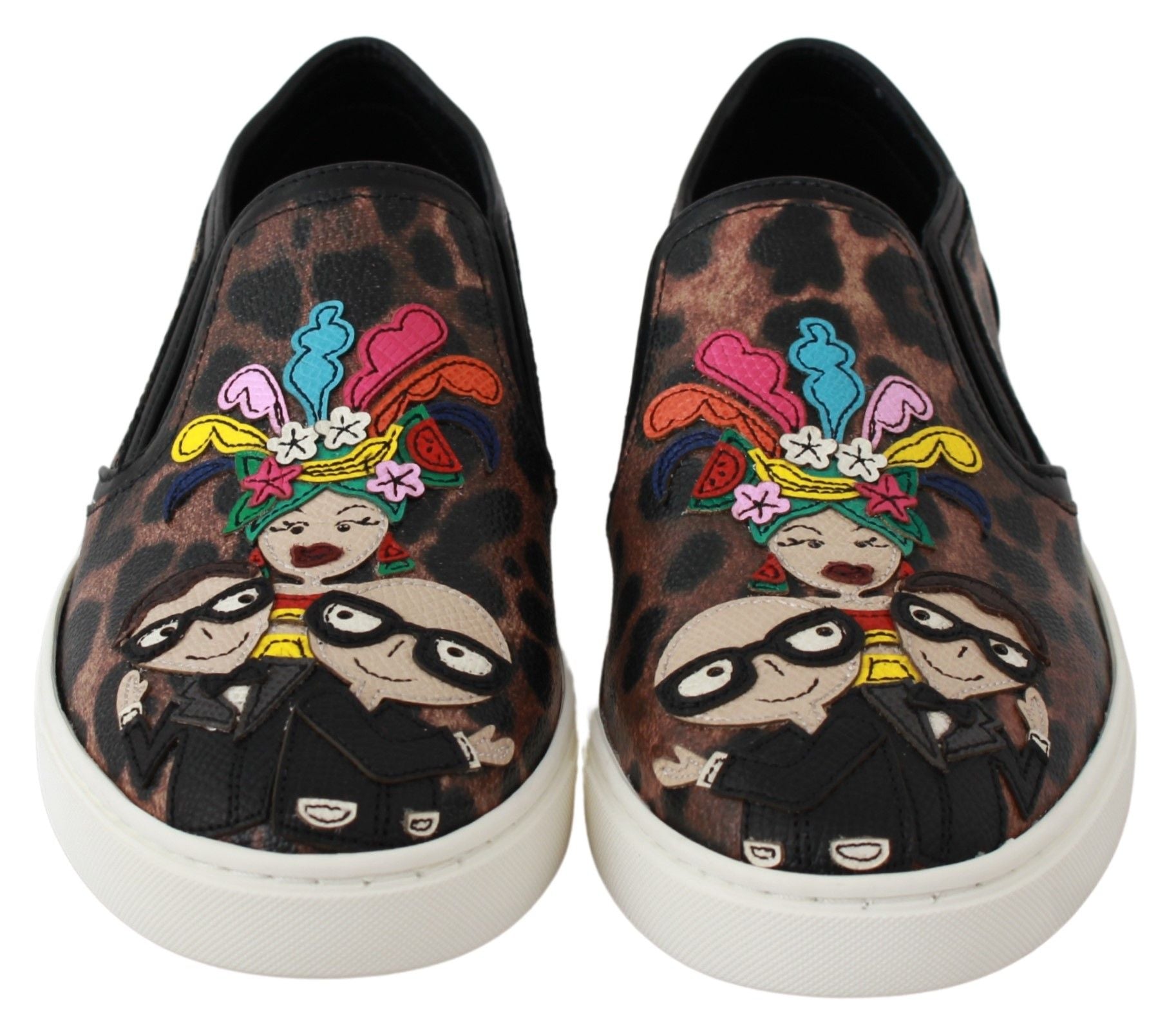 Dolce & Gabbana Leren Luipaard #dgfamily Loafers Schoenen