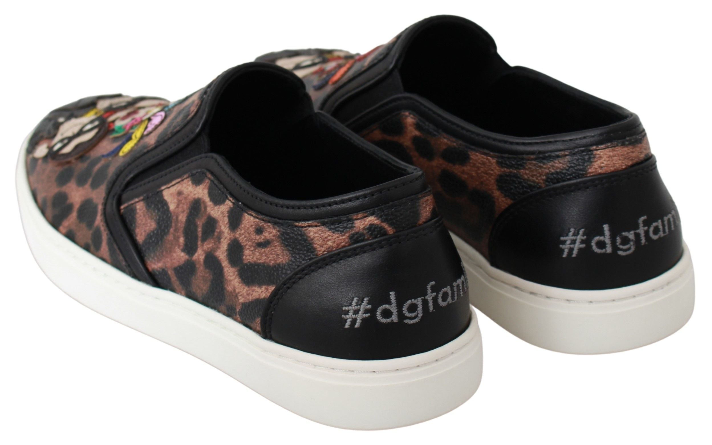 Dolce & Gabbana Leren Luipaard #dgfamily Loafers Schoenen