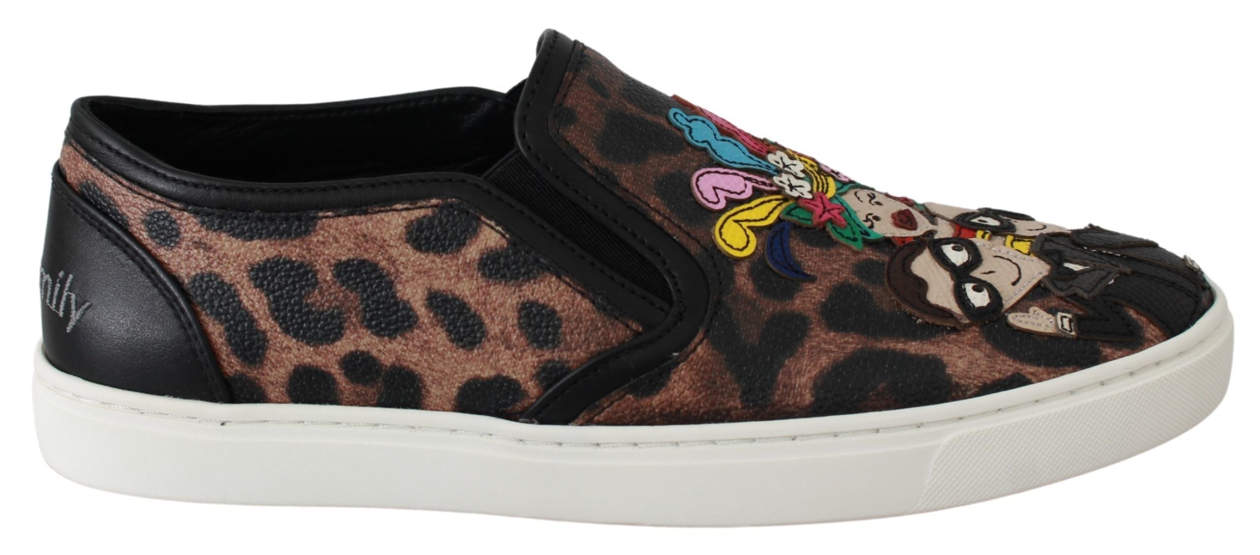 Dolce & Gabbana Leren Luipaard #dgfamily Loafers Schoenen