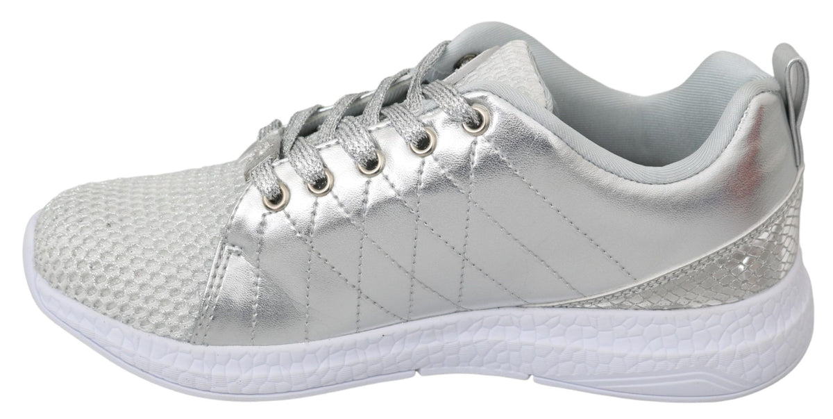 Philipp Plein Gisella Zilveren Polyester Sneakers Schoenen