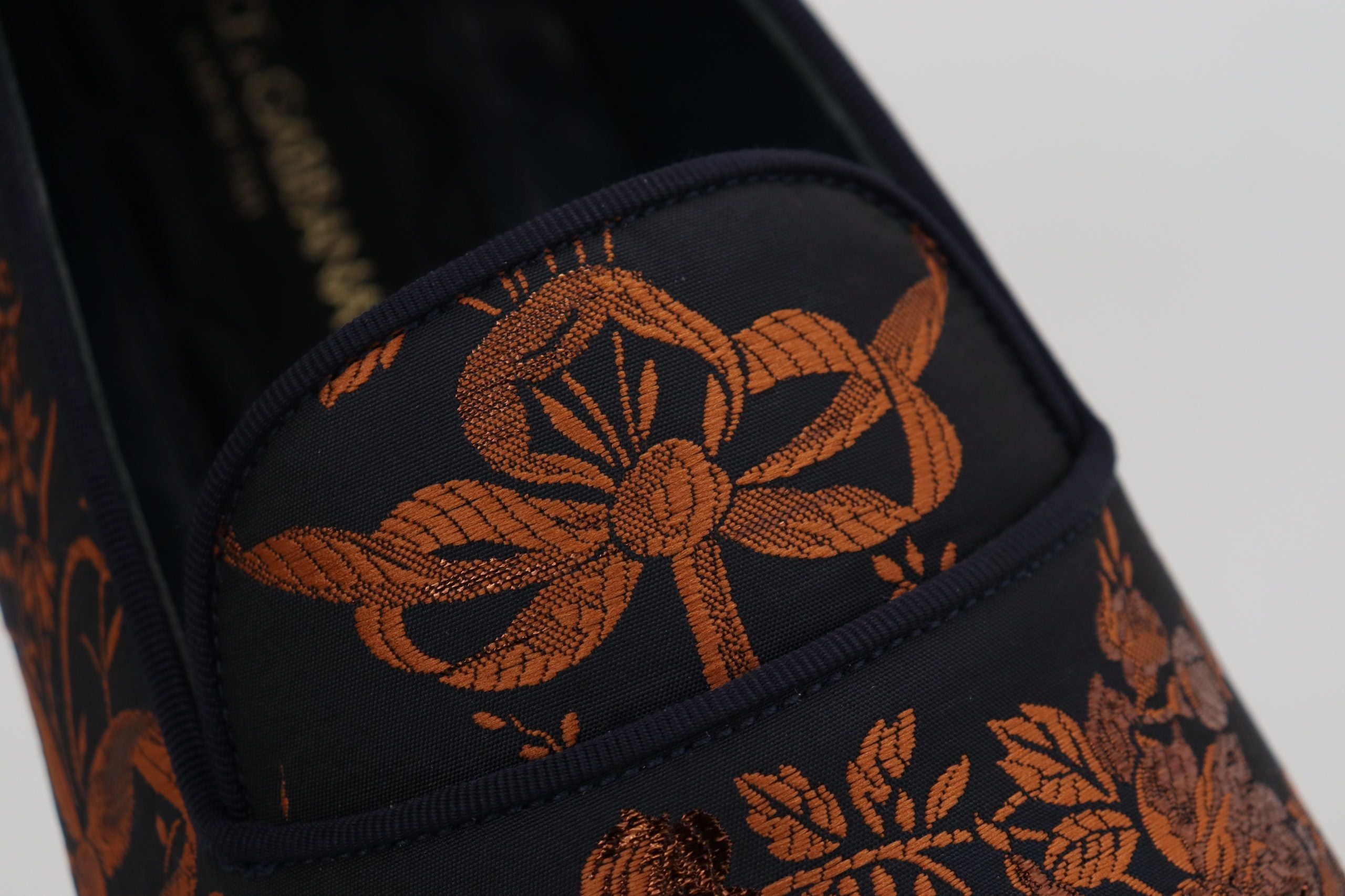 Dolce & Gabbana Blauwe Roest Bloemen Slippers Instappers Schoenen