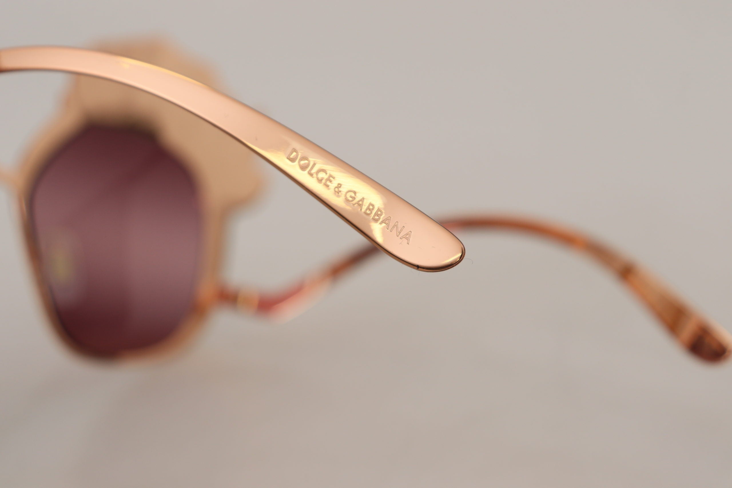 Dolce & Gabbana Pink Gold Roze Paillettenborduursel DG2202 Zonnebril