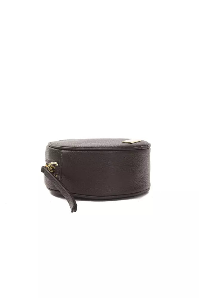 Pompei Donatella Brown Leather Women's Crossbody Bag