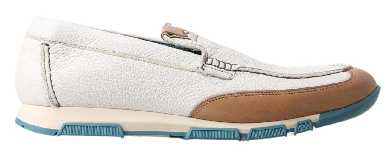 Dolce & Gabbana Witte Leren Loafers Mocassins Schoenen