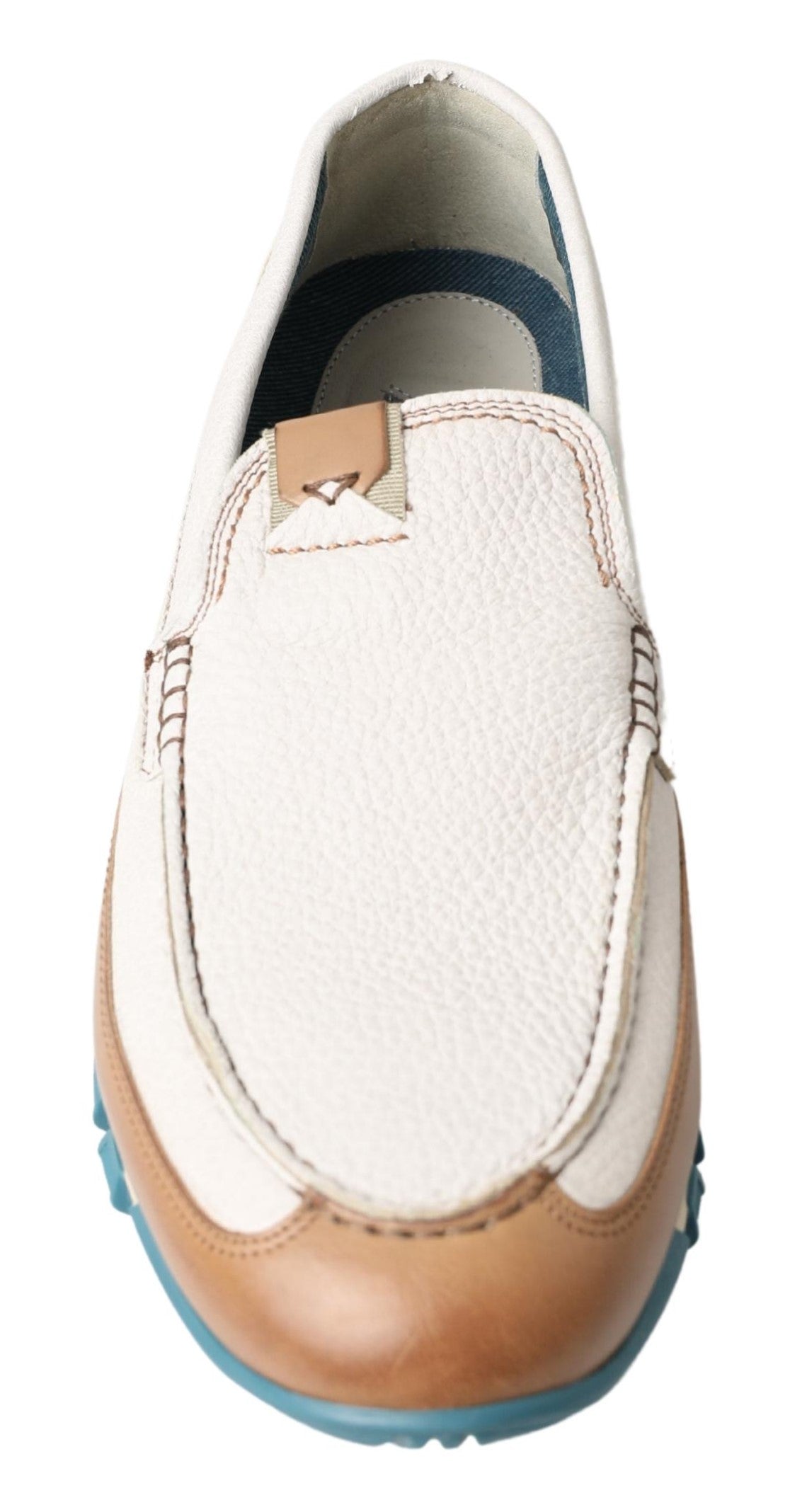 Dolce & Gabbana Witte Leren Loafers Mocassins Schoenen