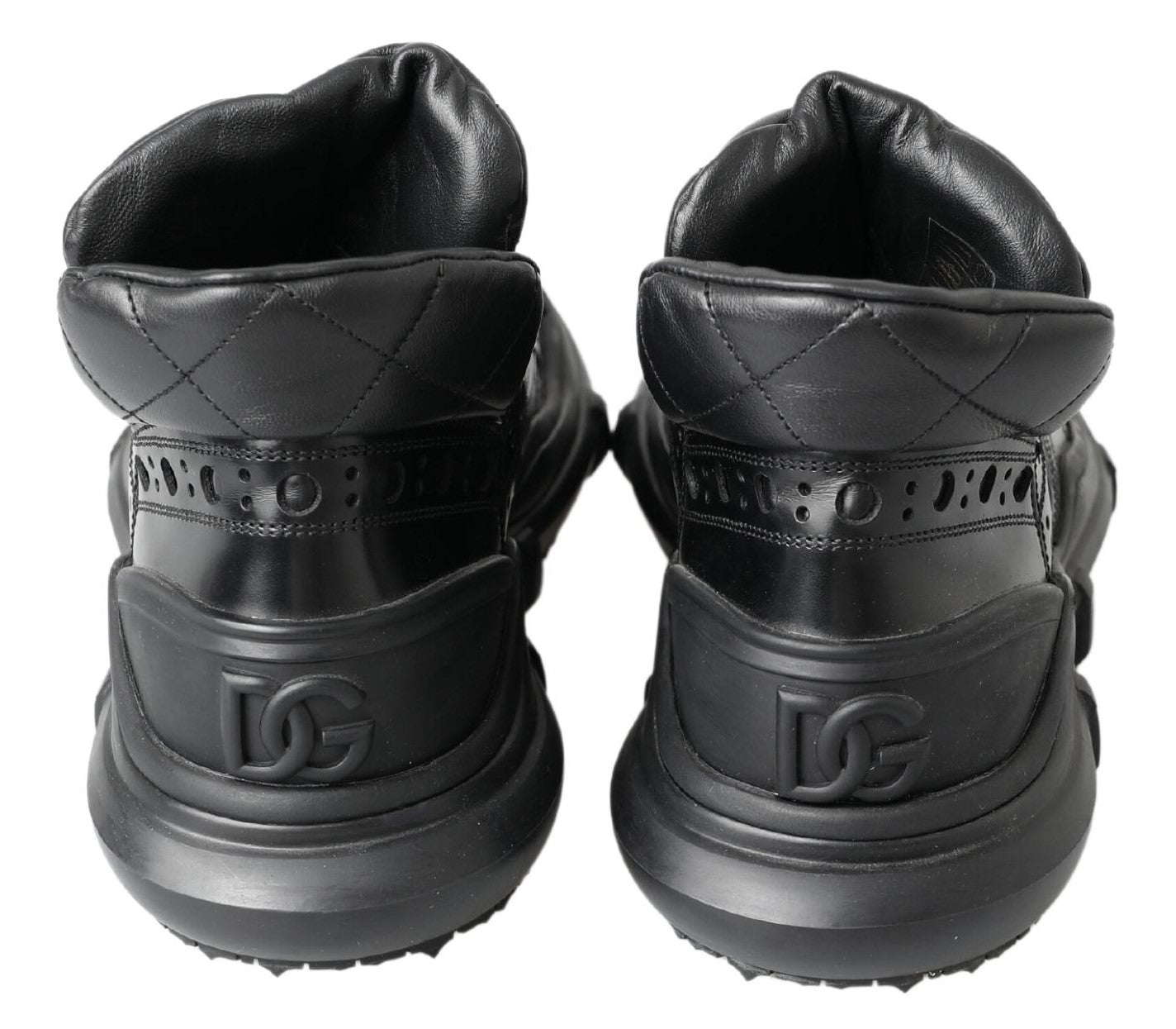 Dolce & Gabbana Zwarte Leren Enkellaarzen Casual