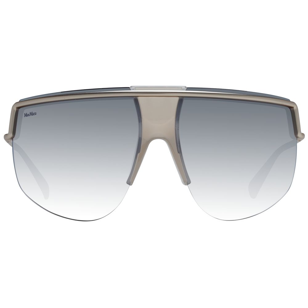 Max Mara zilverkleurige metalen zonnebril