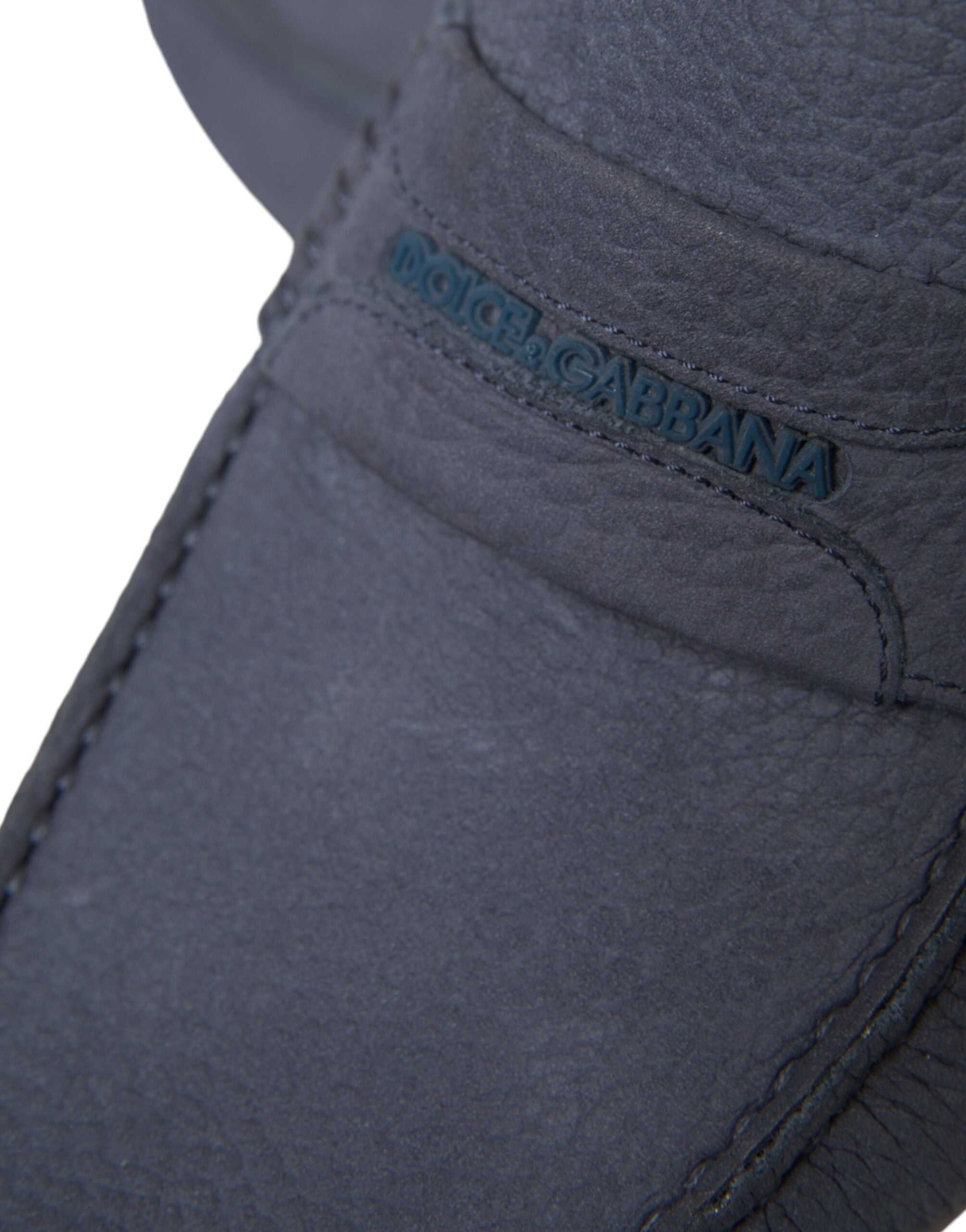 Dolce & Gabbana Blauwe Kalfsleren Instapmocassins