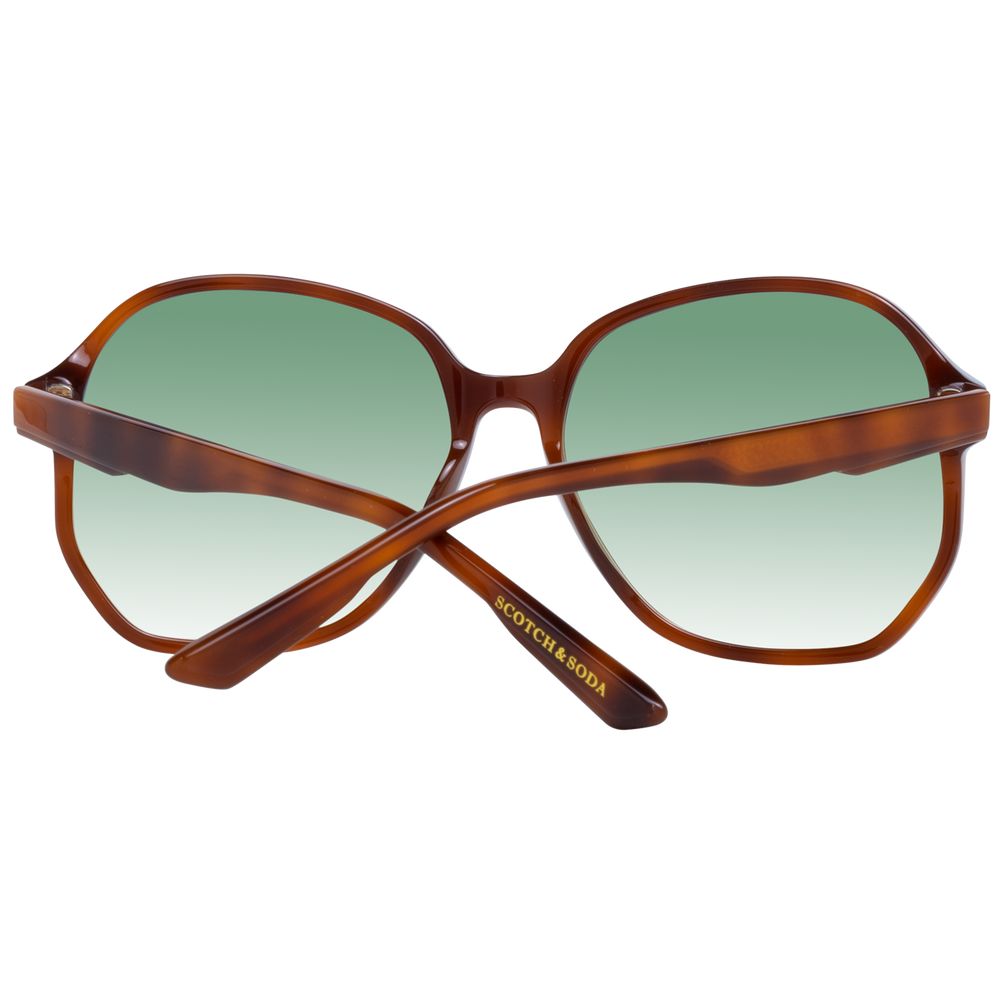 Scotch & Soda Bruine Acetaat Zonnebril