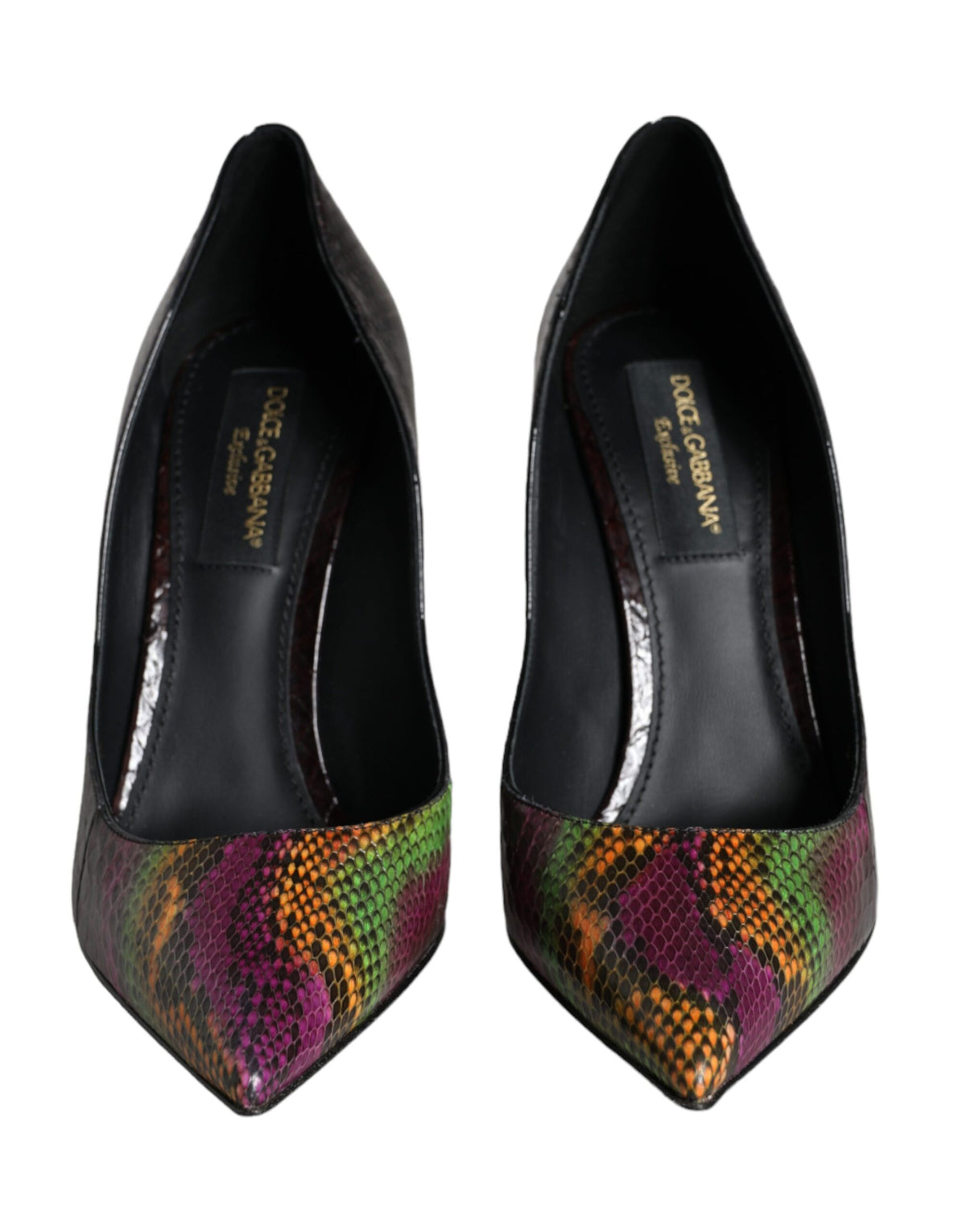 Dolce & Gabbana Multikleurige Exotische Leren Pumps Schoenen