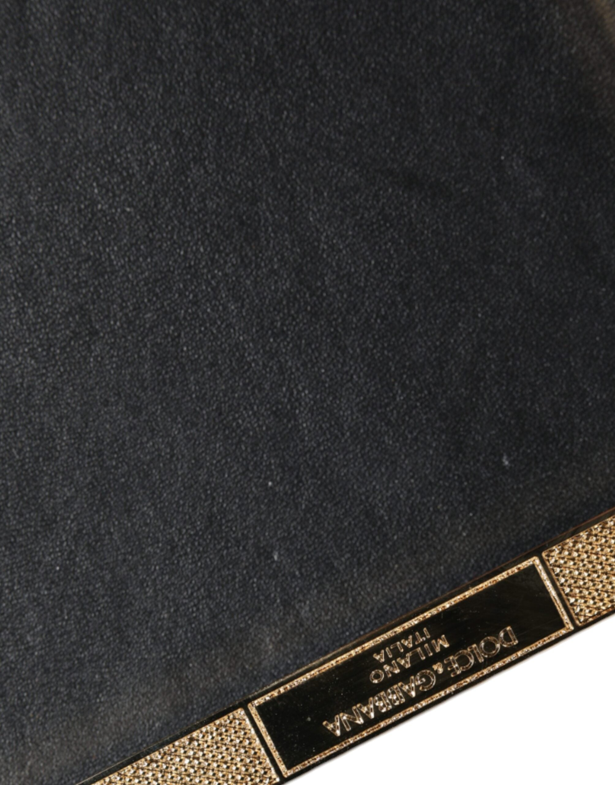 Dolce & Gabbana Gold Crystal Bifold Clutch Evening Party Women's Purse Bag