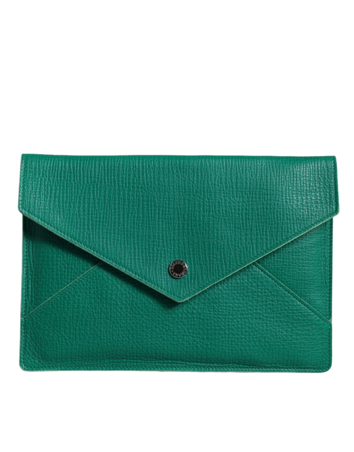 Dolce & Gabbana Groen Leren Handtas Clutch Mini Portemonnee Etui Tablethoes