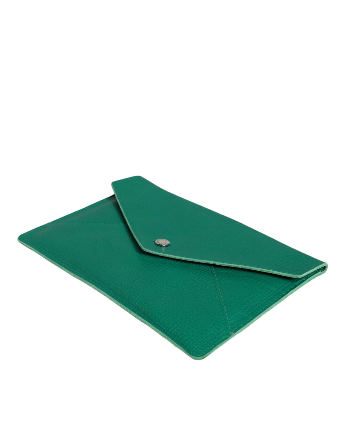 Dolce & Gabbana Groen Leren Handtas Clutch Mini Portemonnee Etui Tablethoes