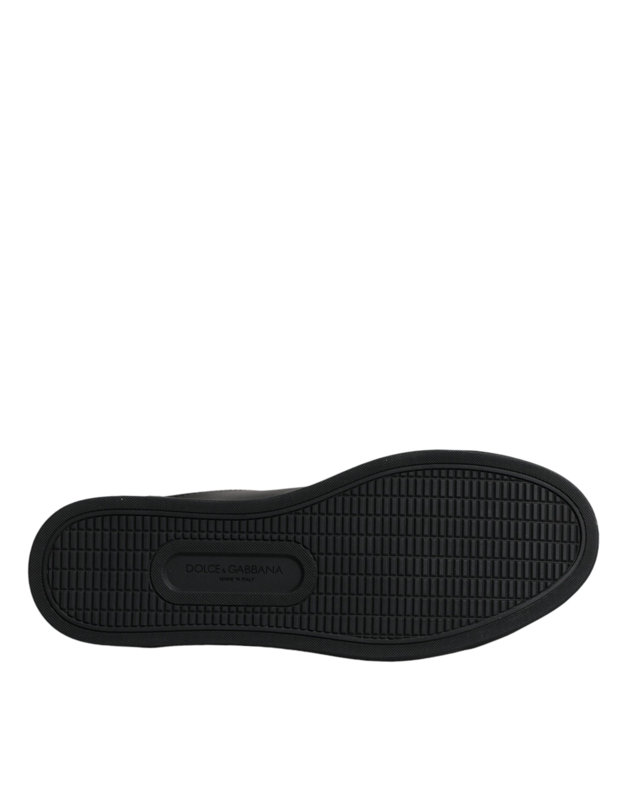 Dolce & Gabbana Zwarte London Sacred Heart Herensneakers