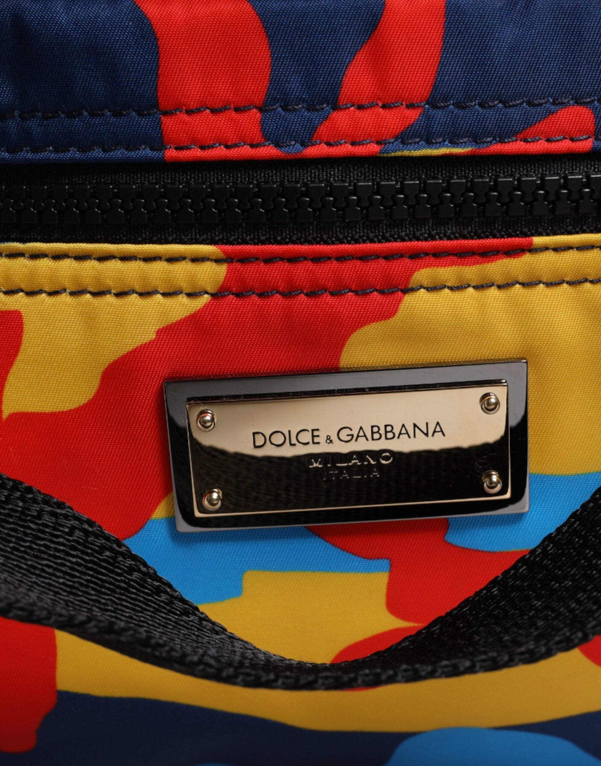 Dolce & Gabbana Meerkleurige Camouflage Nylon Boodschappentas