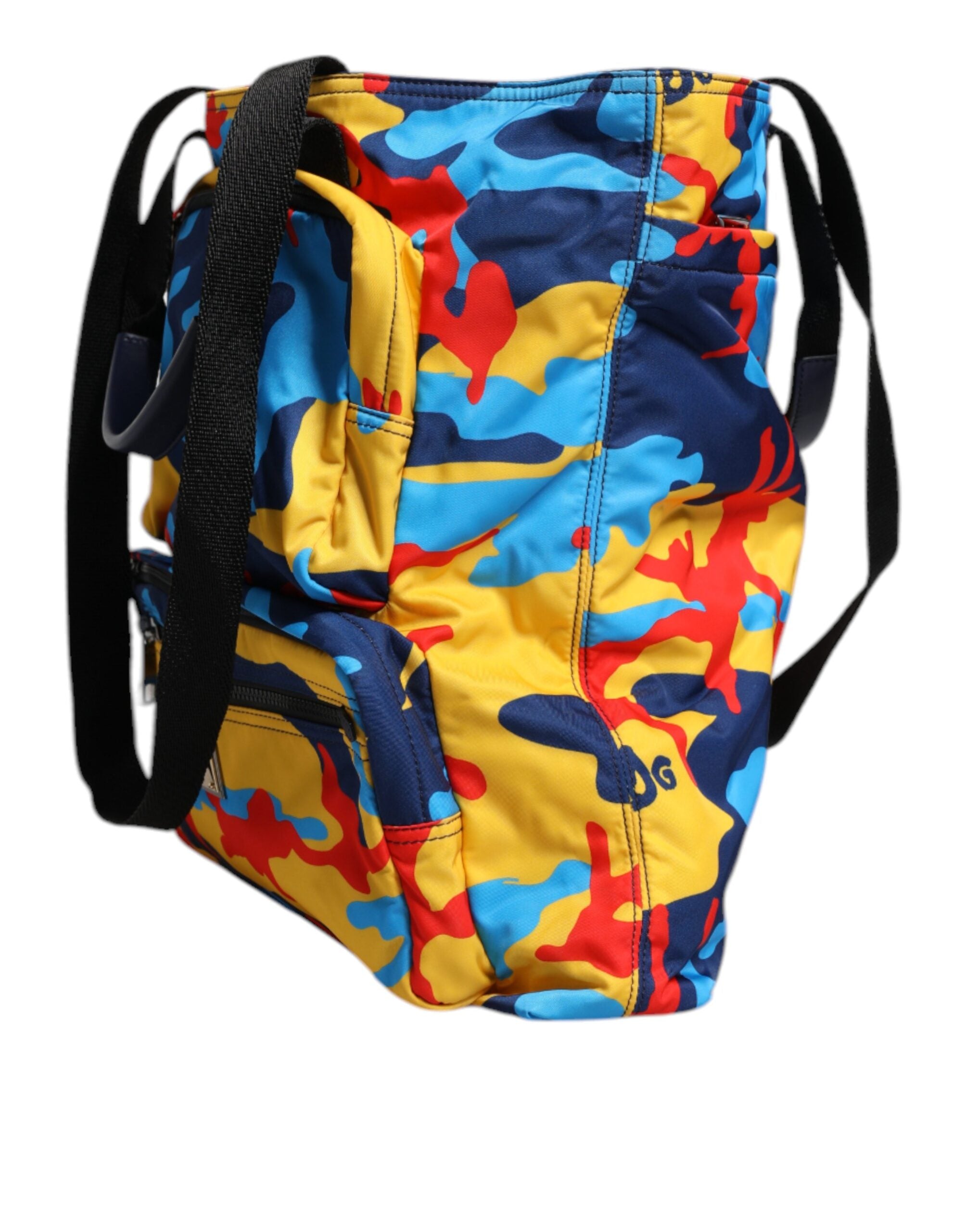 Dolce & Gabbana Meerkleurige Camouflage Nylon Boodschappentas