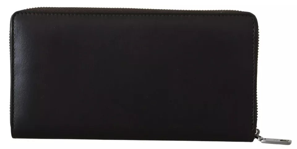 Dolce & Gabbana Bruine Exotische Leren Ritssluiting Portemonnee