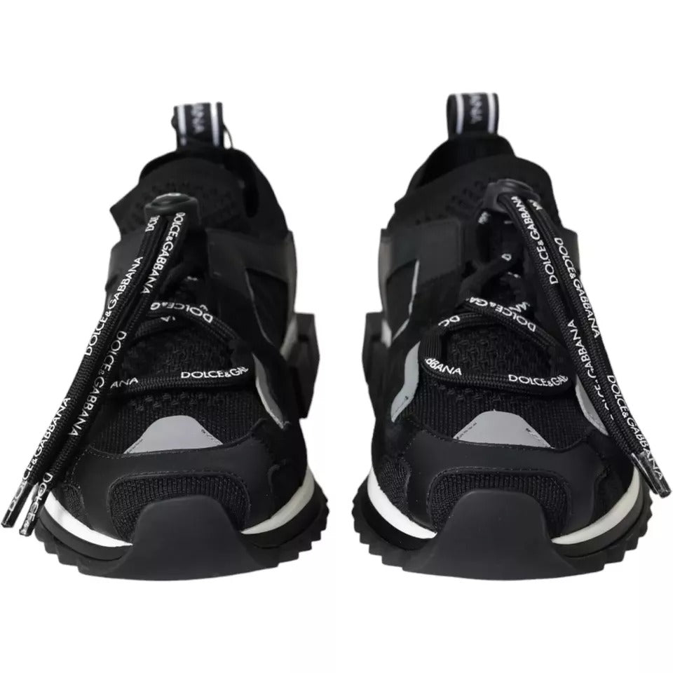 Dolce & Gabbana Zwart Witte Logo Sorrento Heren Sneakers Schoenen