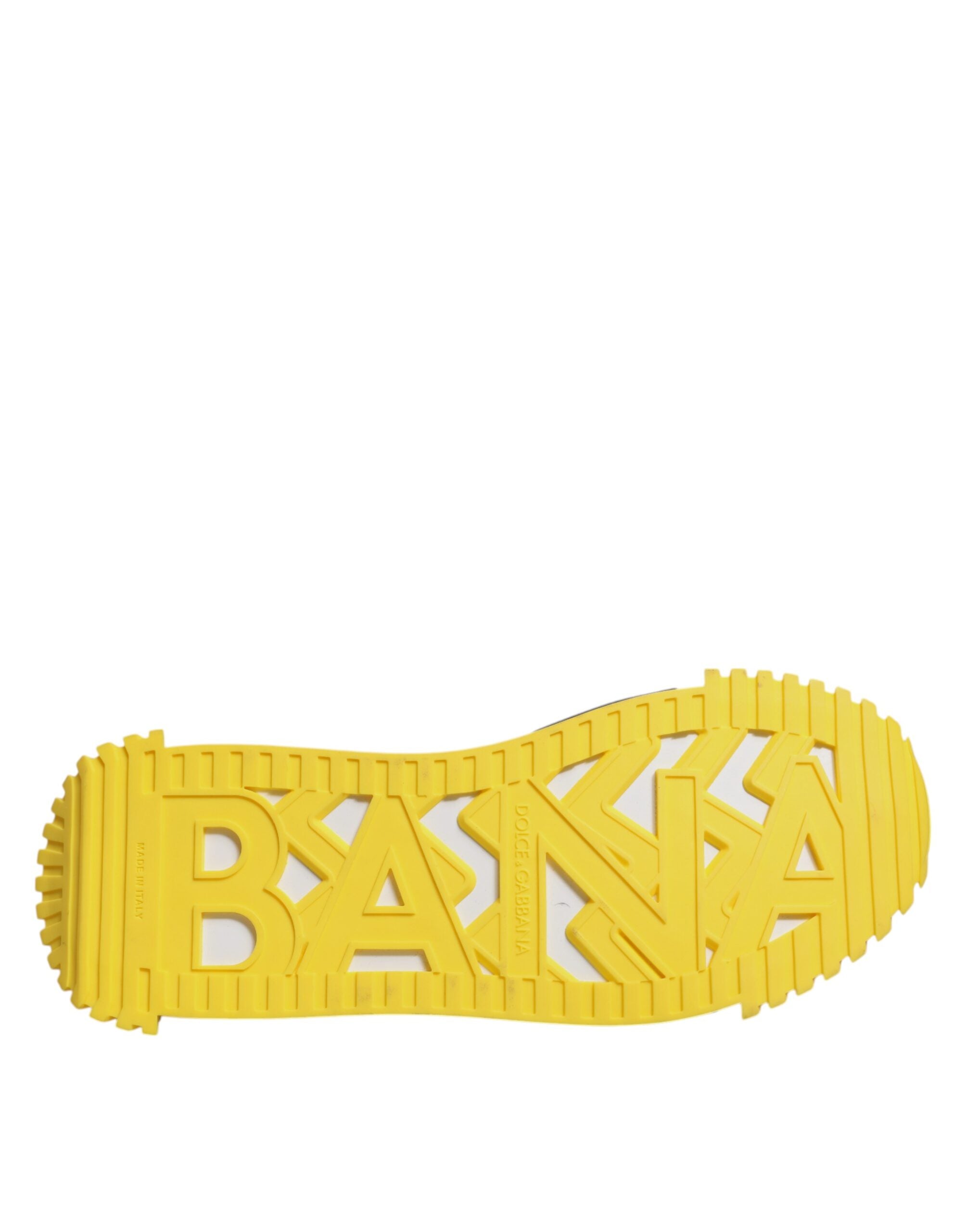 Dolce & Gabbana Zwarte Gele Lage NS1 Sneakers Schoenen