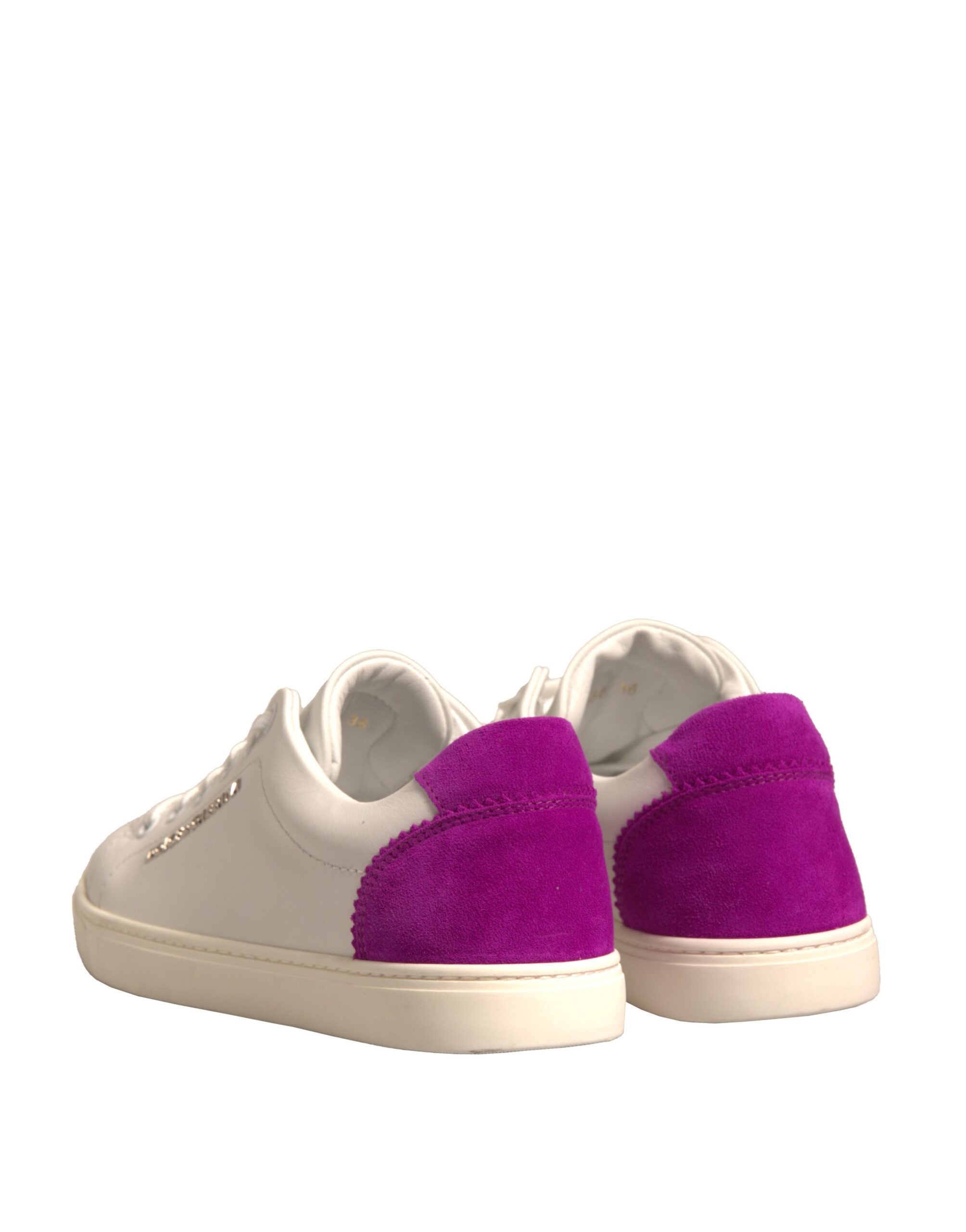 Dolce & Gabbana Witte Suède Leren Lage Sneakers Schoenen