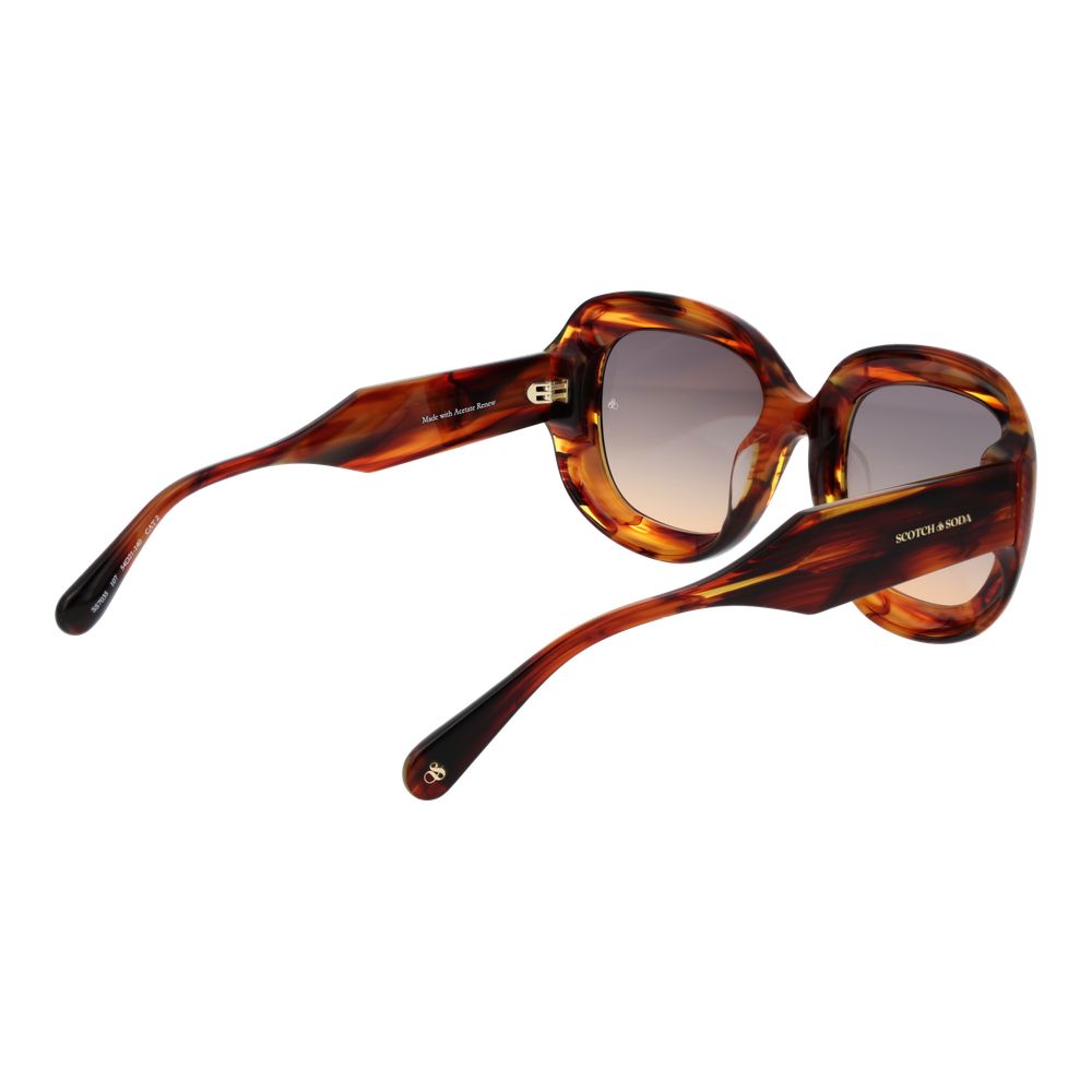 Scotch & Soda Bruine Acetaat Zonnebril