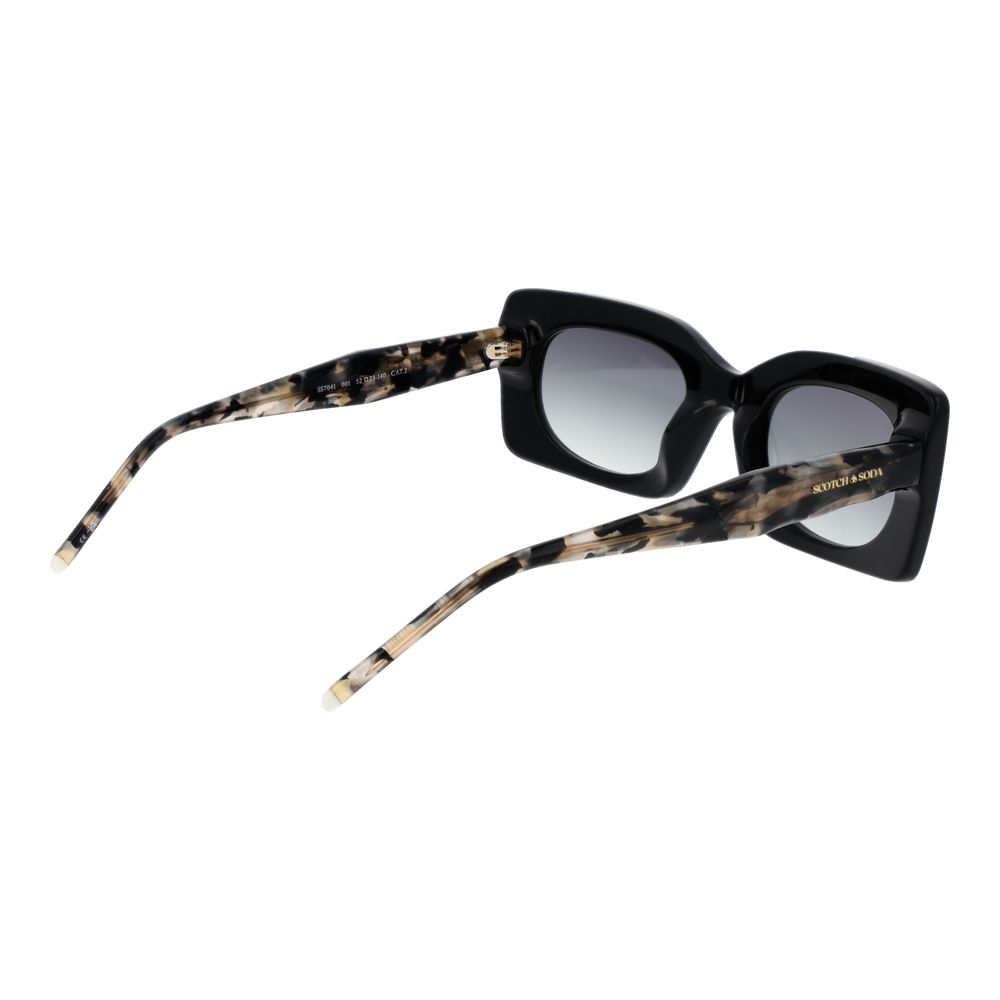 Scotch & Soda Zwarte Acetaat Zonnebril