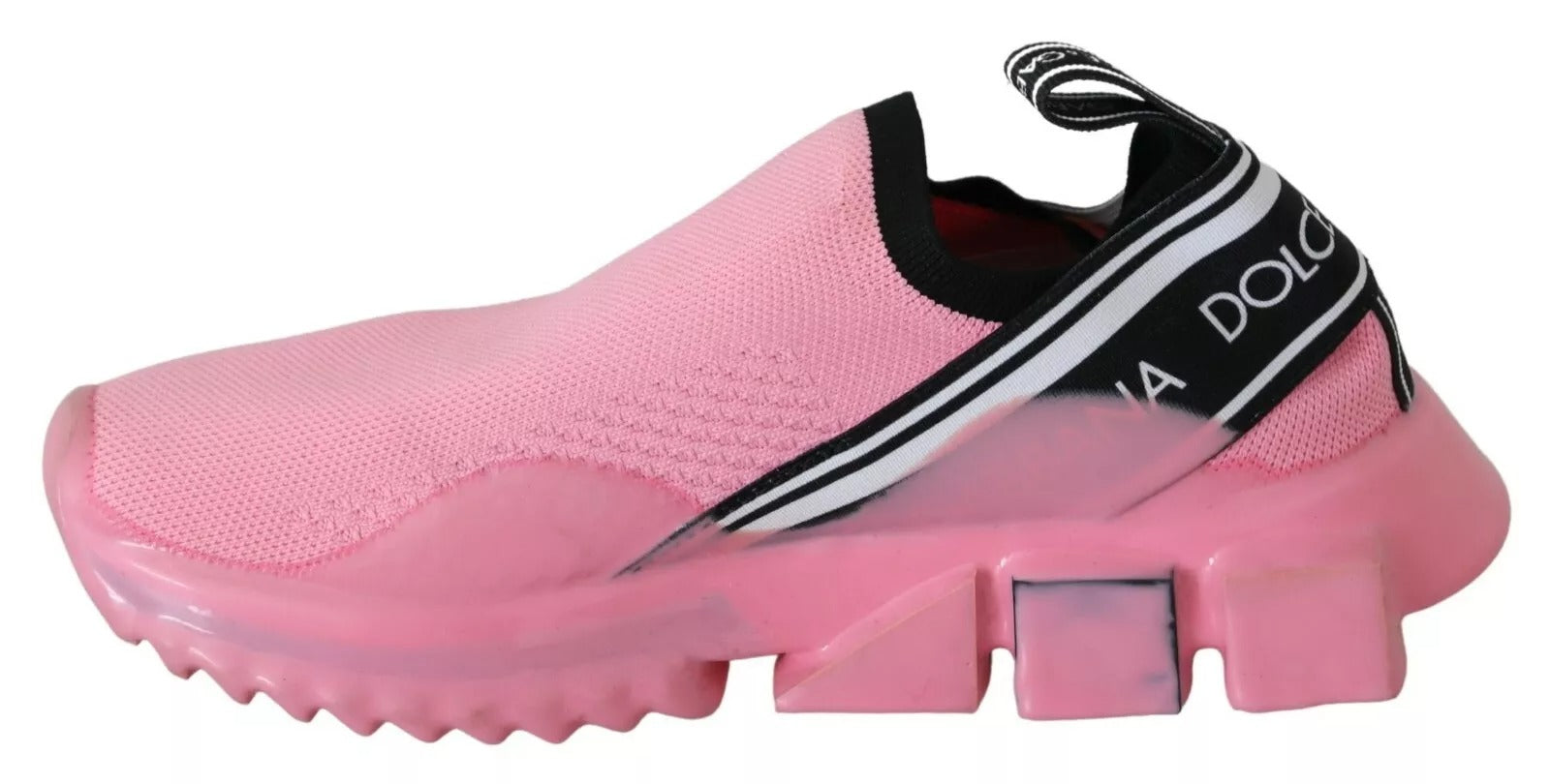 Dolce & Gabbana Pink Low Top Sorrento Slip-On Casual Shoes