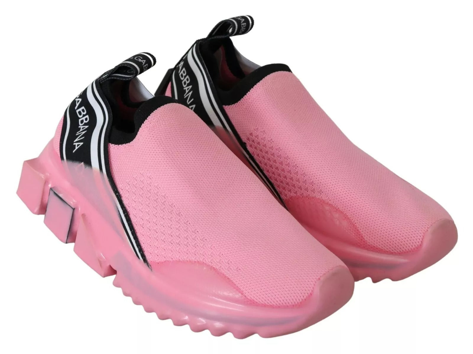 Dolce & Gabbana Pink Low Top Sorrento Slip-On Casual Shoes