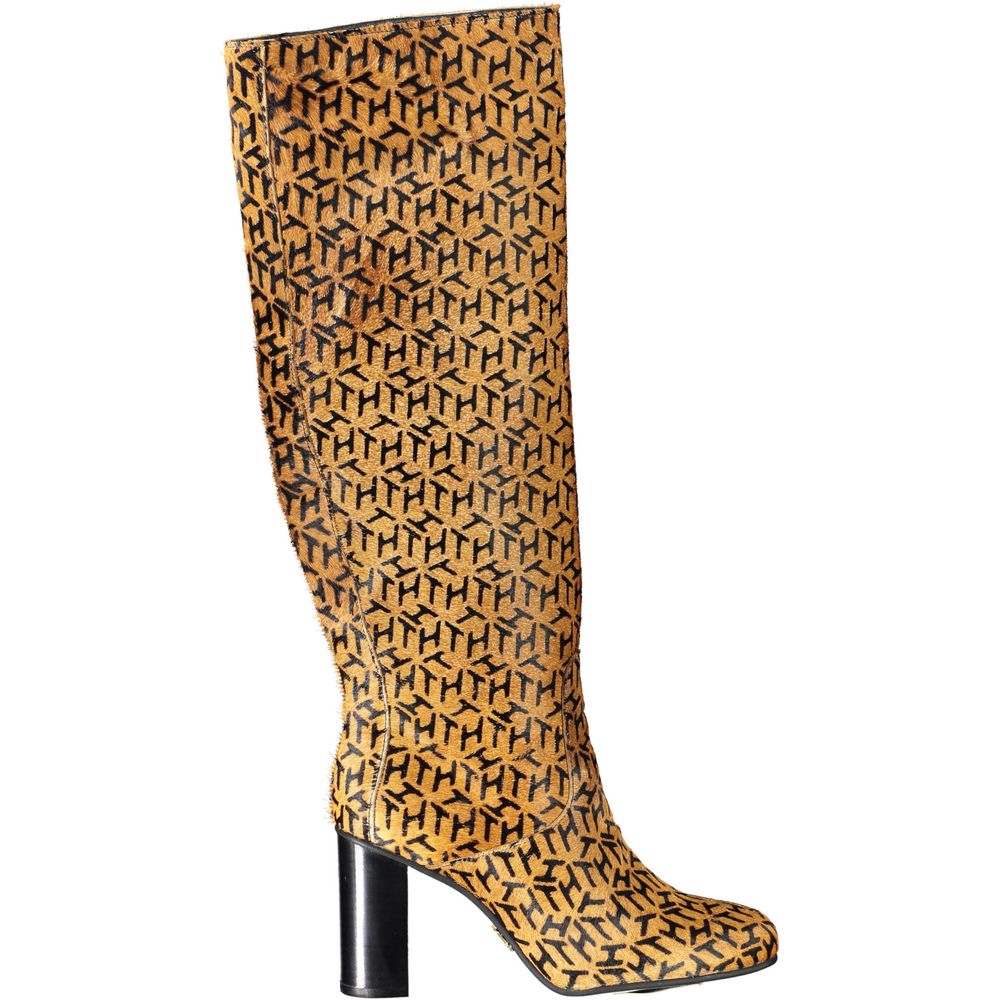 Tommy Hilfiger Beige Leather Women's Boot
