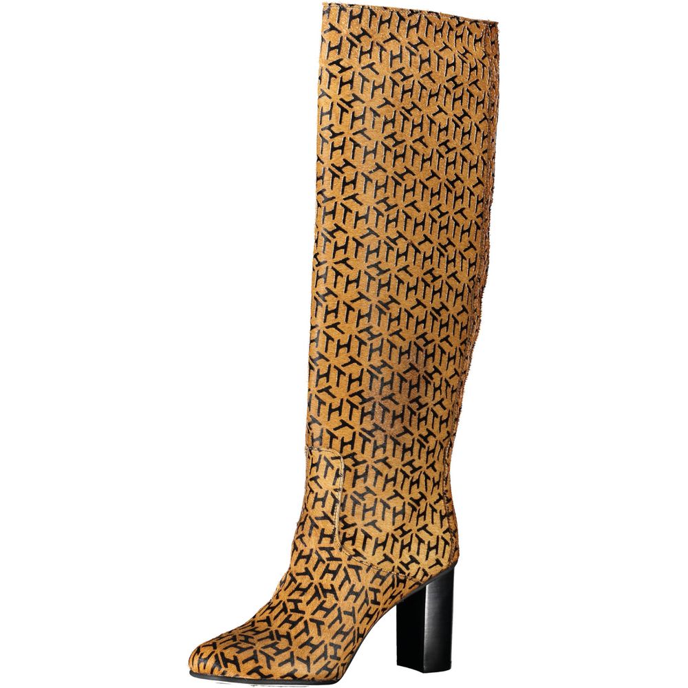 Tommy Hilfiger Beige Leather Women's Boot