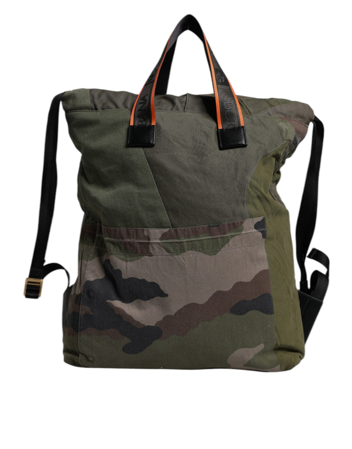 Dolce & Gabbana Legergroene Patchwork Rugzak