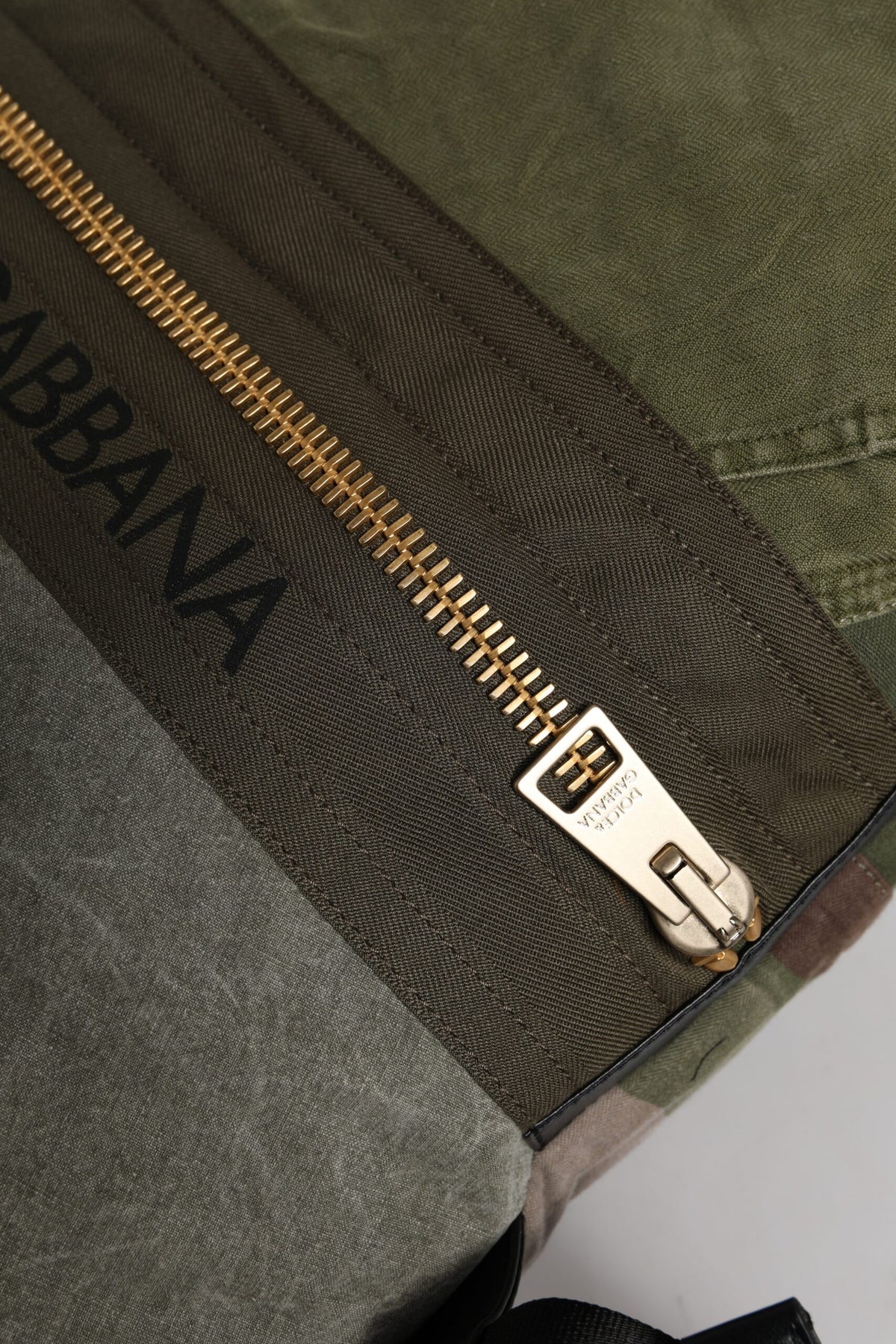 Dolce & Gabbana Legergroene Patchwork Rugzak