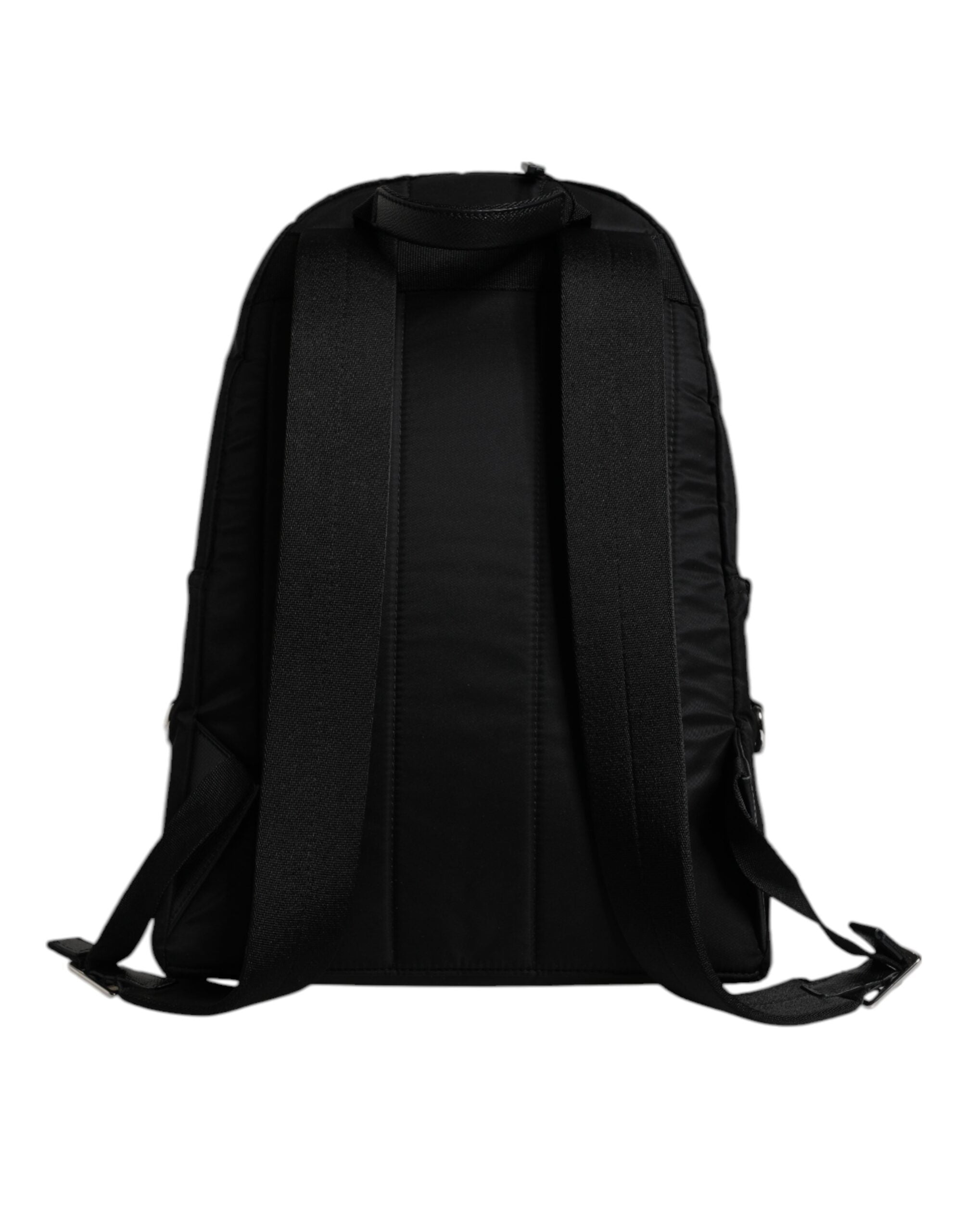 Dolce & Gabbana Zwarte Nylon #DGFAMILY Versierde Rugzak VULCANO Tas