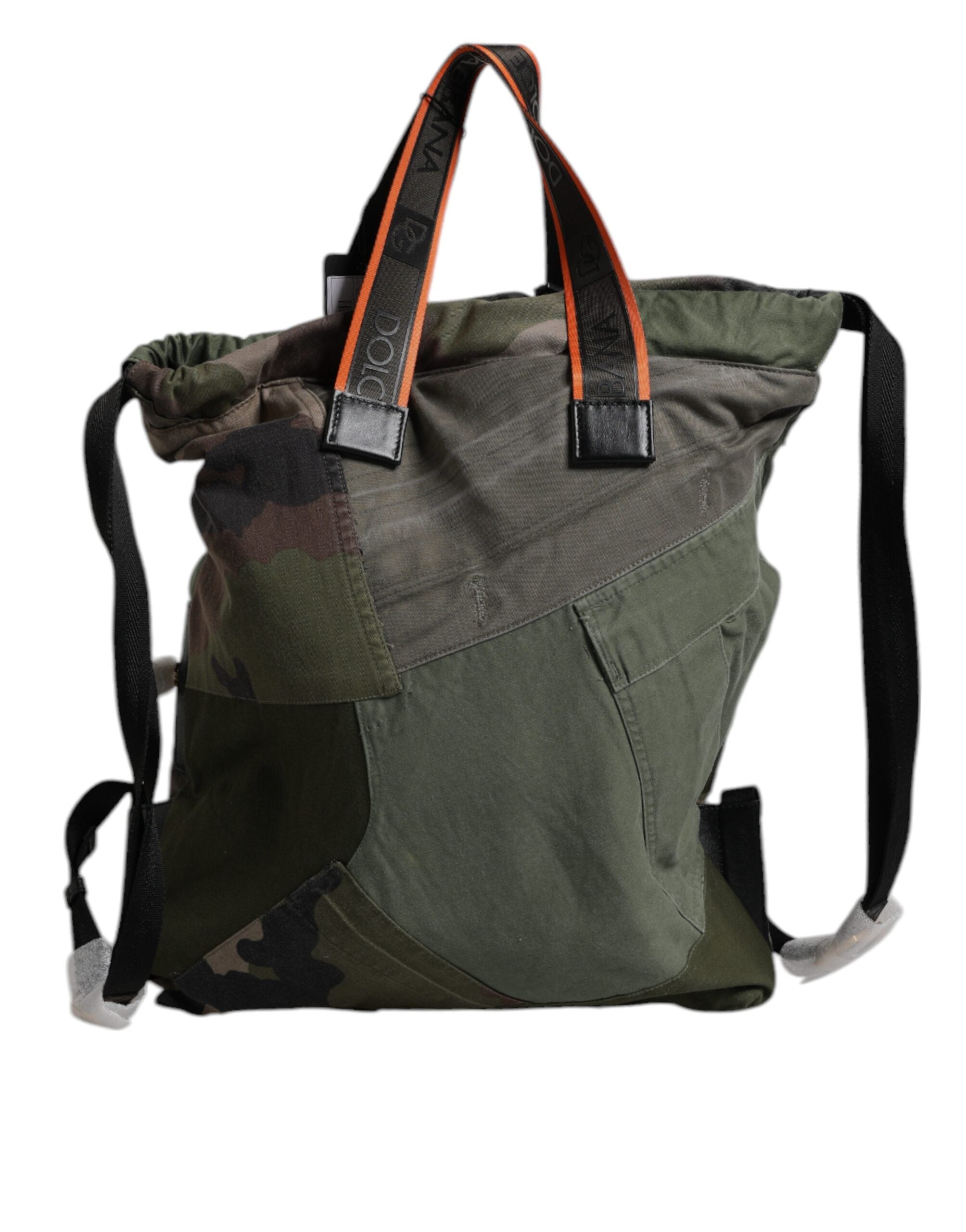 Dolce & Gabbana Legergroene Patchwork Rugzak