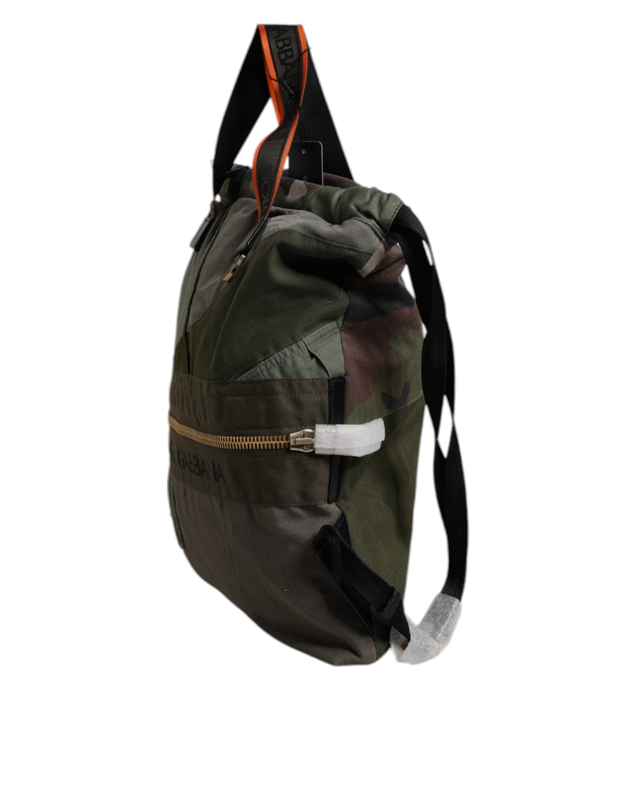 Dolce & Gabbana Legergroene Patchwork Rugzak