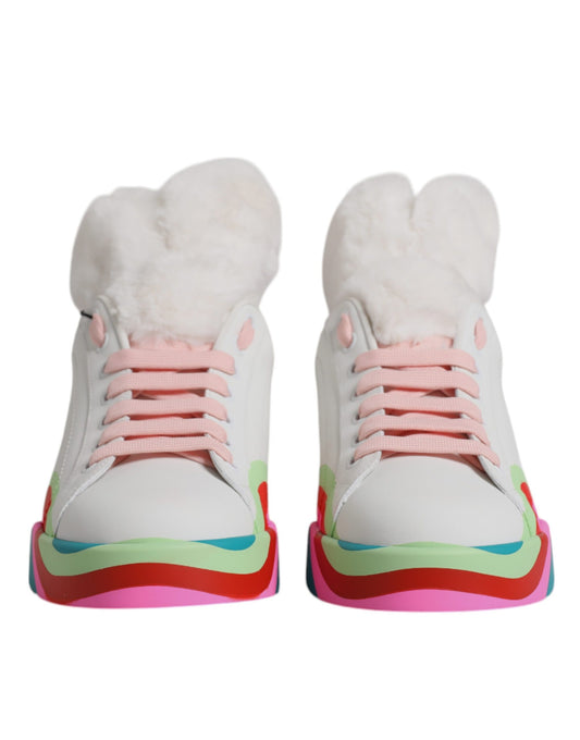 Dolce & Gabbana Multicolor Low Top Trainers Sneakers Shoes
