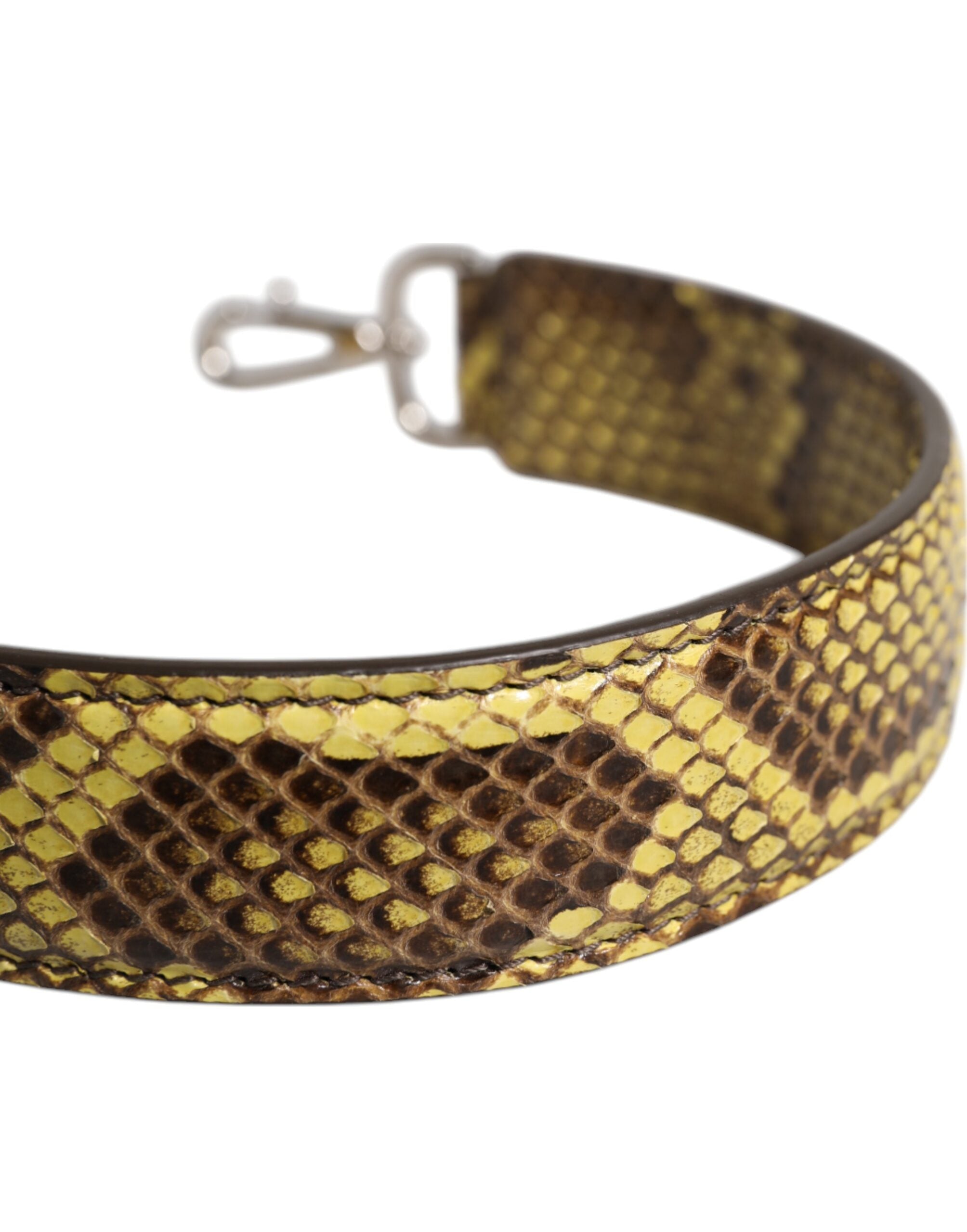 Dolce & Gabbana Yellow Exotic Leather Shoulder Bag Strap