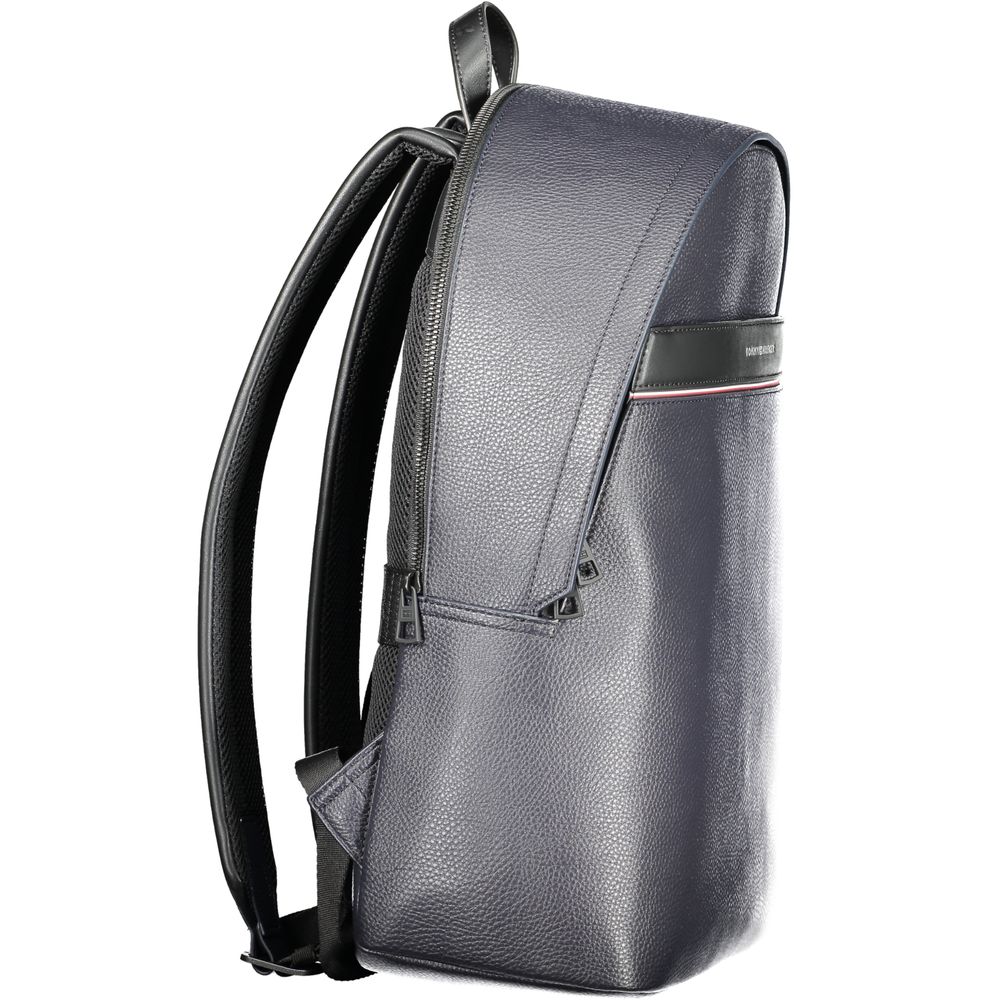 Tommy Hilfiger Blauwe Polyurethaan Herenrugzak