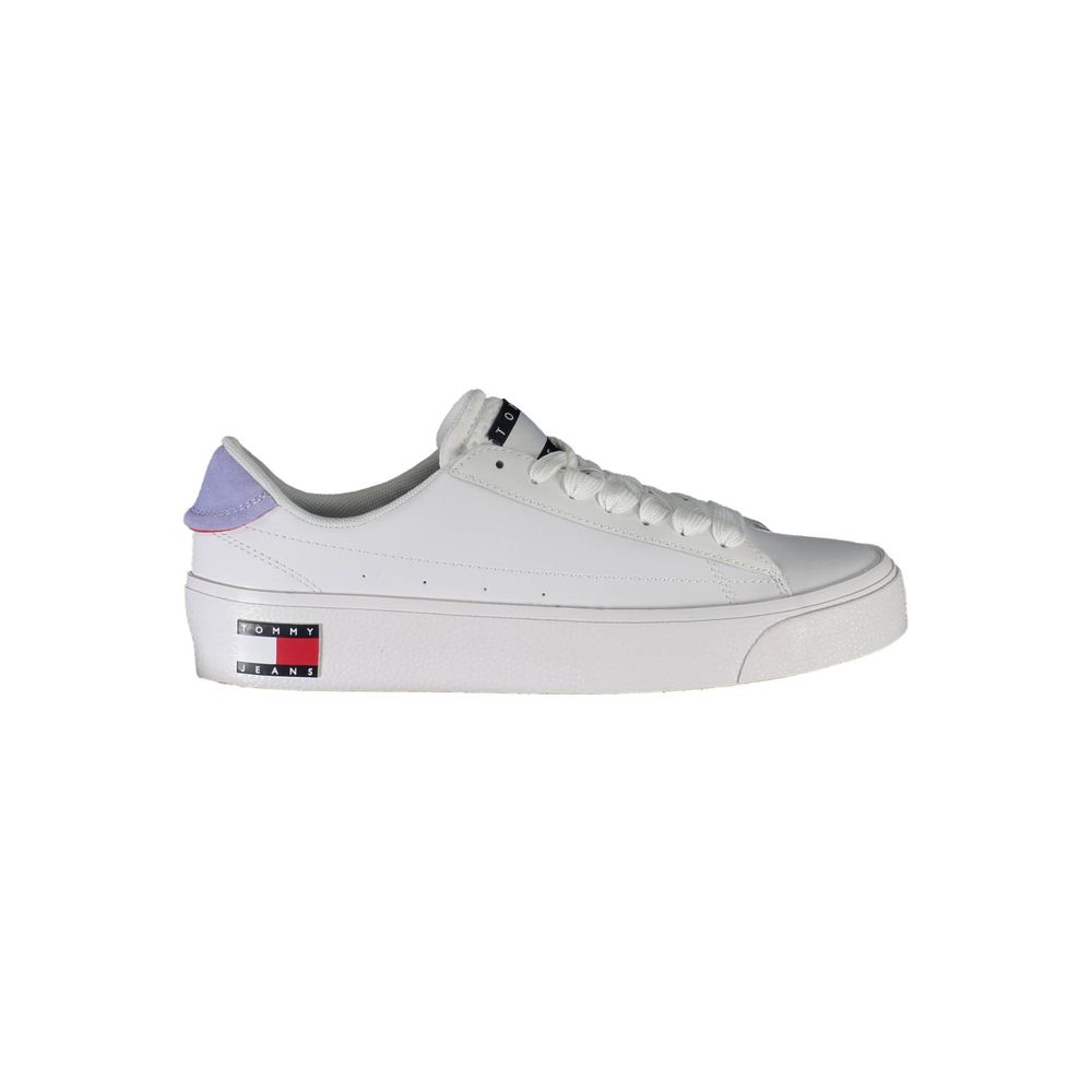 Tommy Hilfiger White Leather Women's Sneaker