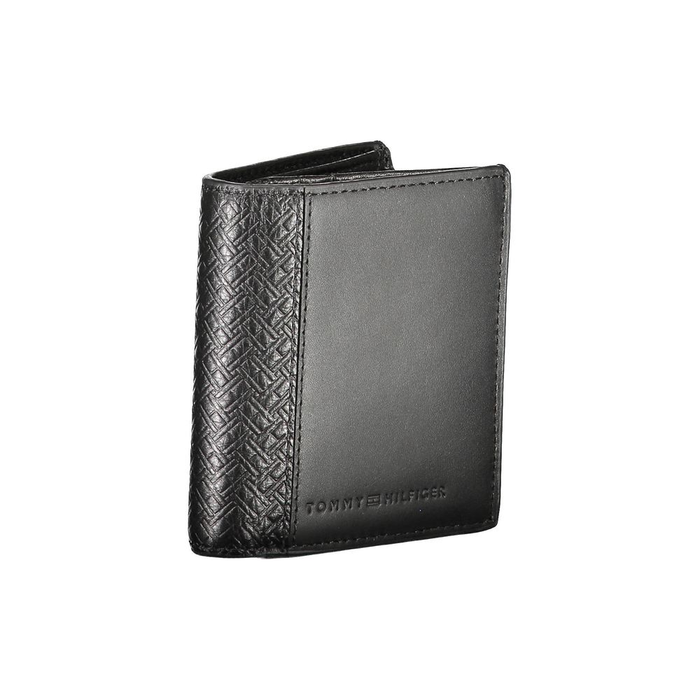 Tommy Hilfiger Black Leather Men's Wallet