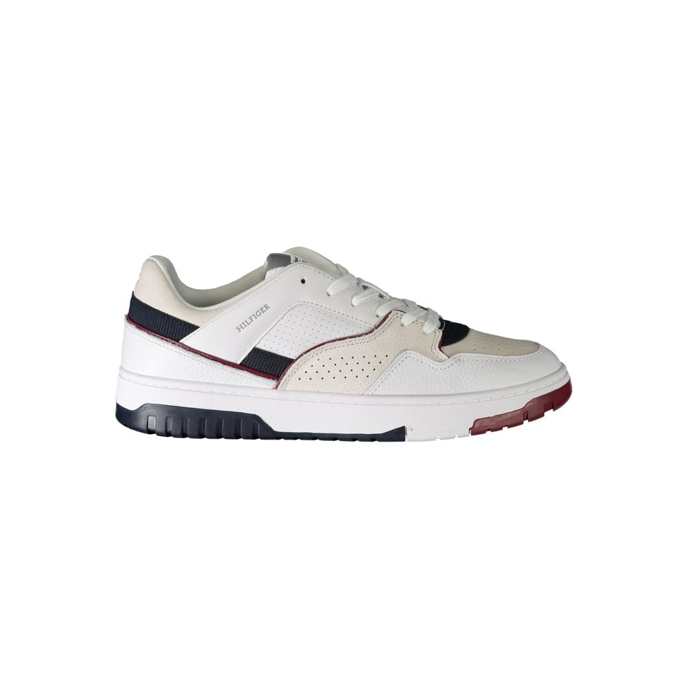 Tommy Hilfiger White Polyurethane Men's Sneaker