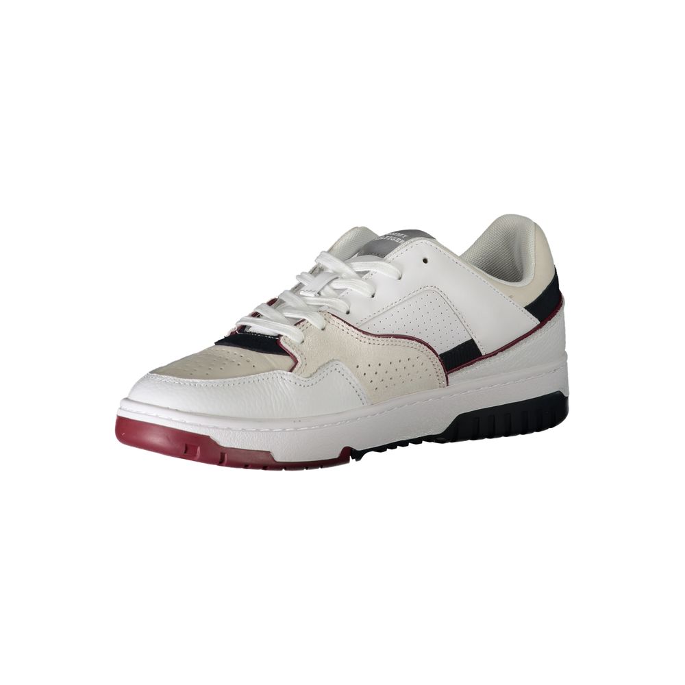 Tommy Hilfiger White Polyurethane Men's Sneaker