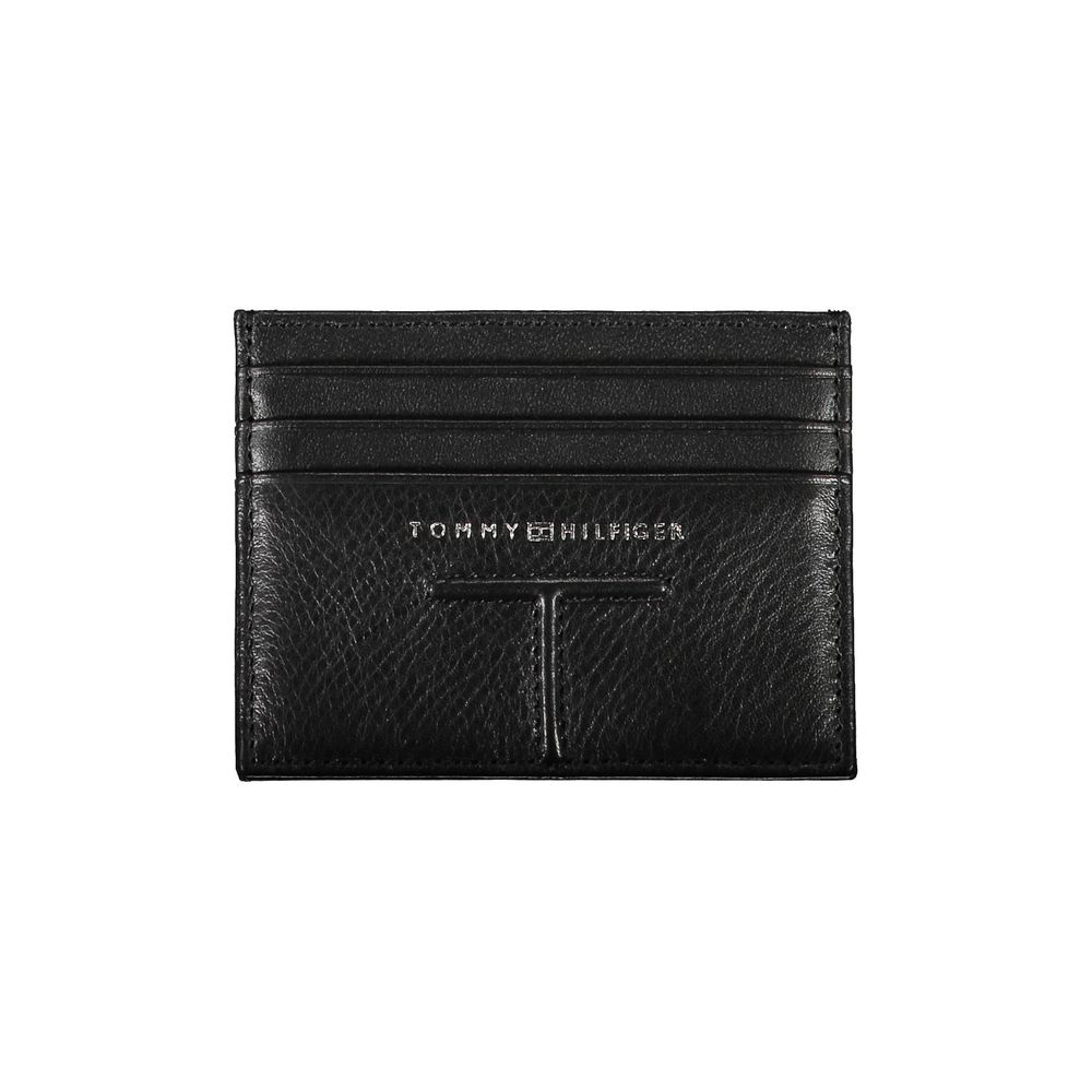 Tommy Hilfiger Nero Leren Heren Portemonnee