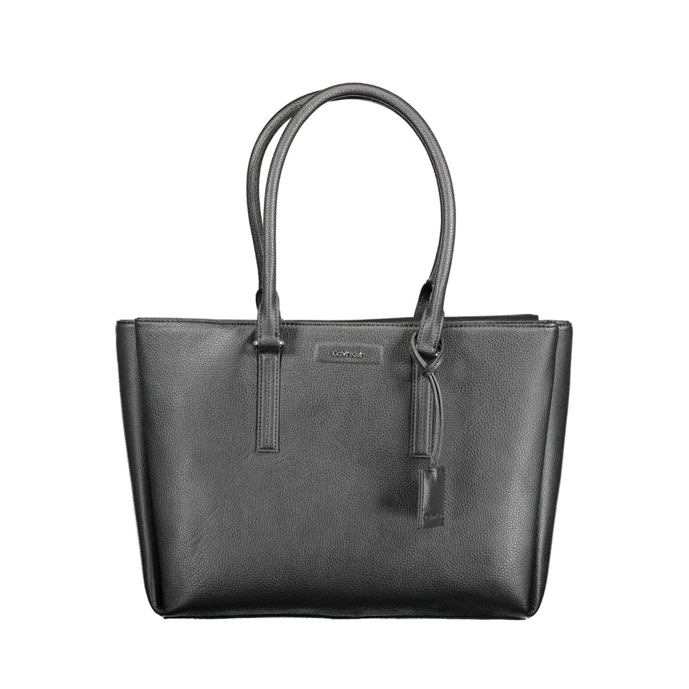 Calvin Klein Black Polyurethane Women's Shoulder Bag