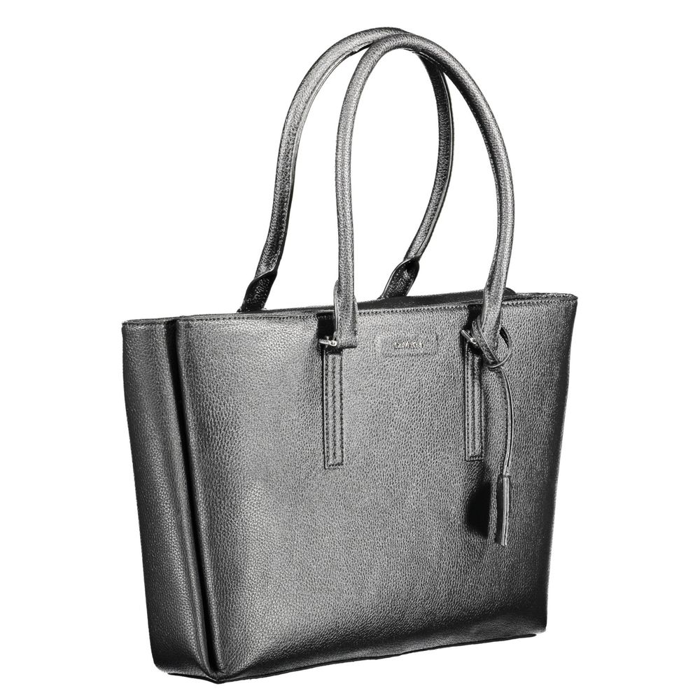Calvin Klein Black Polyurethane Women's Shoulder Bag