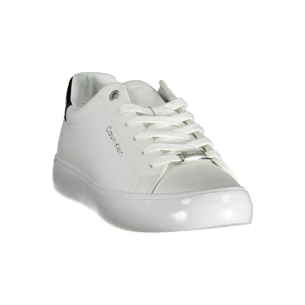 Calvin Klein White Leather Women's Sneaker