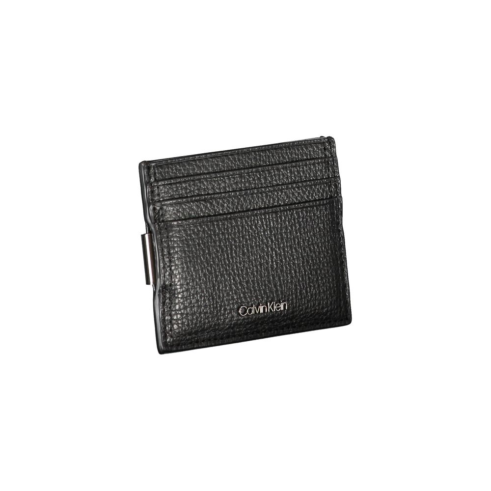 Calvin Klein Sleek Leren Kaarthouder met Geldclip