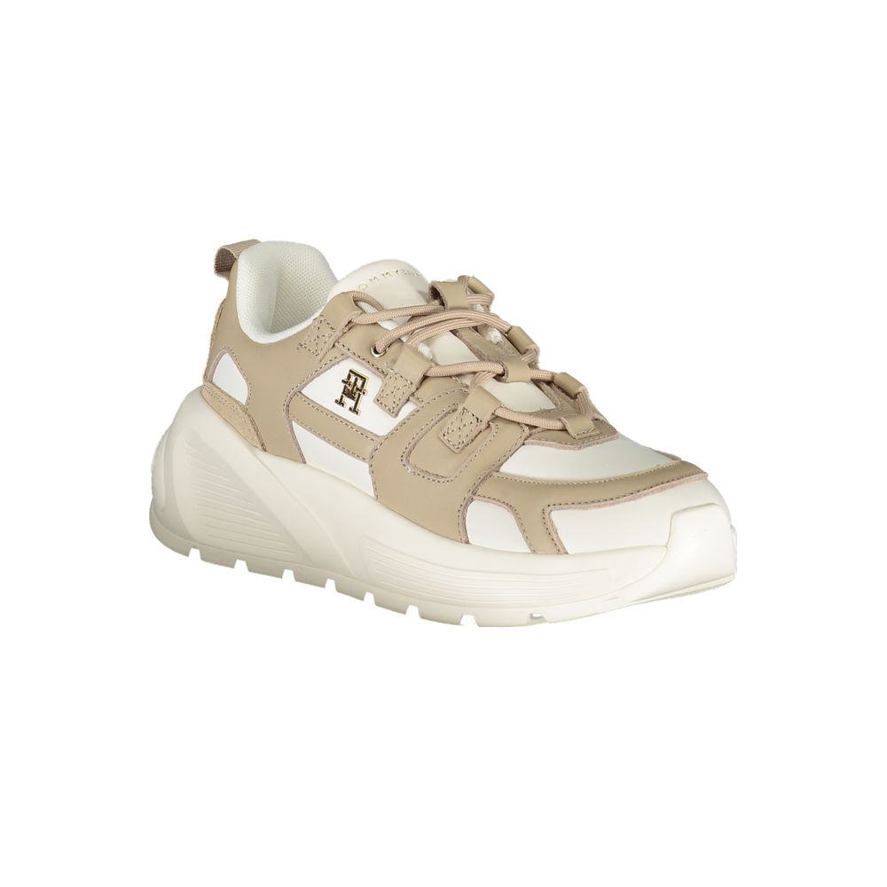Tommy Hilfiger White Polyurethane Women's Sneaker